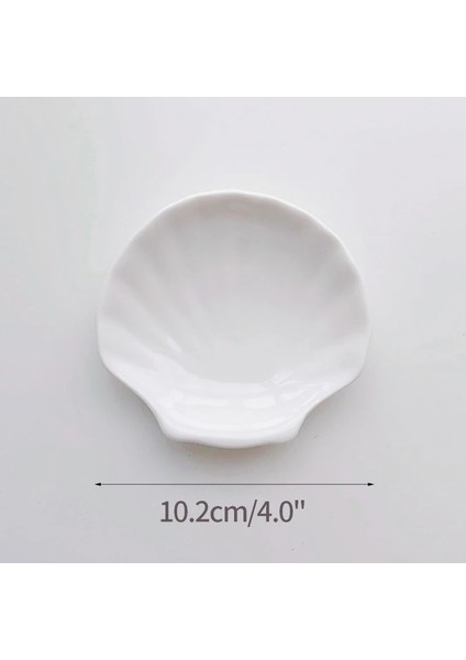 Çap 10.2cm Tarzı Yaratıcı Kabuk Tepsi Cam Saklama Tepsileri Küpe Yüzük Takı Teşhir Tepsileri Renk Paleti Fotoğraf Sahne Bandejas De Decor (Yurt Dışından)