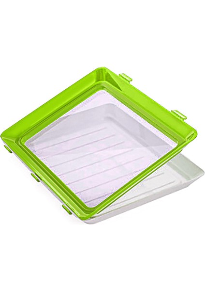 A-Yeşil 4 Adet Stil Reative Gıda Koruma Tepsisi Sihirli Elastik Film Toka Vakum Contası Yiyecekleri Taze Tutar Mutfak Aletleri (Yurt Dışından)