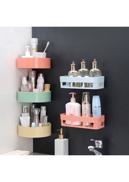 No.4 Tarzı Sektördikdörtgen Banyo Duvara Monte Raflar Yüzer Depolama Duş Asma Sepet Şampuanlık Mutfak Baharat (Yurt Dışından) fiyatları