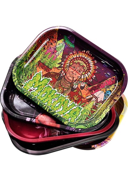 No.6 Tarzı Karikatür Haddeleme Tepsisi 18*14 cm Tütün Haddeleme Tepsisi Metal Sigara Sigara Tepsisi Ot Tütün Teneke Plaka Öğütücü Araçları (Yurt Dışından) modelleri