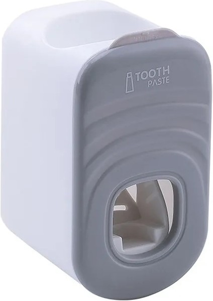 Menekşe Tarzı Otomatik Diş Macunu Dispenseri Duvara Montaj Standı Toz Geçirmez Diş Fırçası Tutucu Banyo Aksesuar Seti Sıkacağı Ev Depolama Rafı (Yurt Dışından)