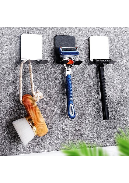 2 Adet Altın Tarzı Unch Ücretsiz Jilet Tutucu Duvar Asılı Depolama Kancaları Erkekler Tıraş Makinesi Raf Banyo Rafı Kancaları Banyo Aksesuarları (Yurt Dışından) fiyatları