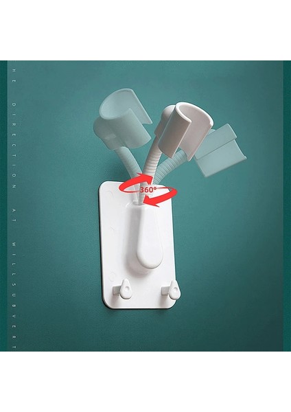 Yeşil C Stili Evrensel Ayarlanabilir El Duşu Tutacağı 360 ° Döndürme Duş Başlığı Tutacağı Yumruksuz Duş Montaj Braketi Banyo Aksesuarları (Yurt Dışından) modelleri
