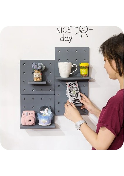 Pembe Stil 1 Takım Sevimli Banyo Duvar Yatak Odası Raf Ev Dekor Bebek Evi Aksesuarları Yumruk Ücretsiz (Yurt Dışından) fırsatları