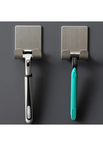 4 Adet Tarzı 1-Tainless Çelik Jilet Tutucu Erkekler Tıraş Jilet Düz Standı Raf Tıraş Jilet Depolama Raf Banyo Kanca Organizatör (Yurt Dışından) modelleri