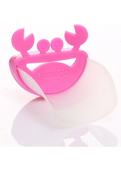 Pembe Beyaz Tarzı Kecttıo Dayanıklı Plastik Musluk Genişletici Yıkama Eller Banyo Lavabo Güzel Yengeç Şekli Su Musluk Dokunun Genişletici Depolama Rafları (Yurt Dışından)