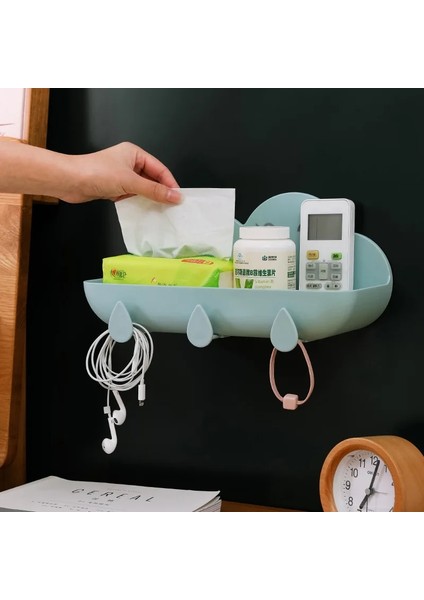 Açık Mavi Stil 30CMX11.5CMX5CM Duvara Monte Bulut Şekilli Mutfak Rafı Ev Suya ve Neme Dayanıklı Banyo Sabunu Havlu Depolama Rafı Ücretsiz Yumruk (Yurt Dışından) indirimleri