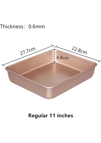 ALTIN27.7X22.8X4.8CM Stili Paslanmaz Çelik Yemek Tepsileri Dikdörtgen Ev Buğulanmış Sosis Meyve Saklama Tavaları Su Ekmek Mutfak Pişirme Sığ Çanak Tabağı (Yurt Dışından)