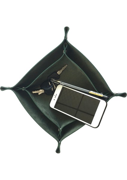 Kırmızı S 20 x 20CM Stili Depolama Tepsileri Kare Tepsi Için Takı Telefon Sikke Masaüstü Kutusu Çeşitli Eşyalar Kutuları Masa Dekorasyon Anahtar Cüzdan Tepsileri Dekoratif (Yurt Dışından)
