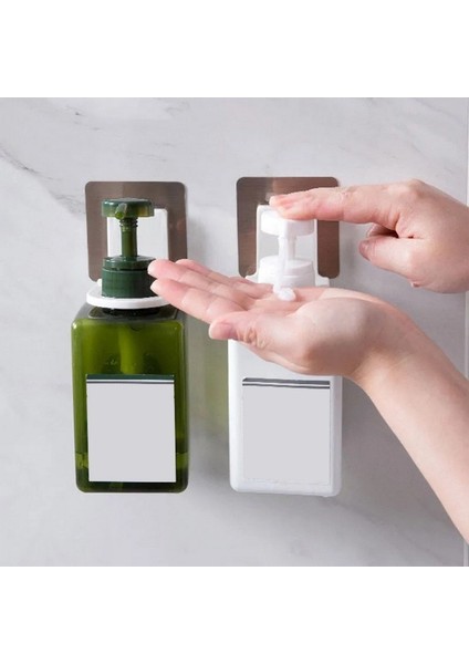 No.2 Tarzı Kanca Rafları Kendinden Yapışkanlı Duvara Monte Duş Jeli Tutacağı Dispenser Şişe Standı Sıvı Dezenfektan Sabunluk El Şampuanı (Yurt Dışından) indirimleri