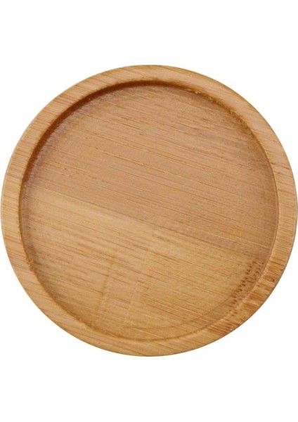 8cm Tarzı Bambu Macetas Ekici Bitki Tabağı Kaktüs Bitki Pot Tepsi Modern Seramik Saksı Için Yuvarlak Bitki Pot Tepsi (Yurt Dışından)