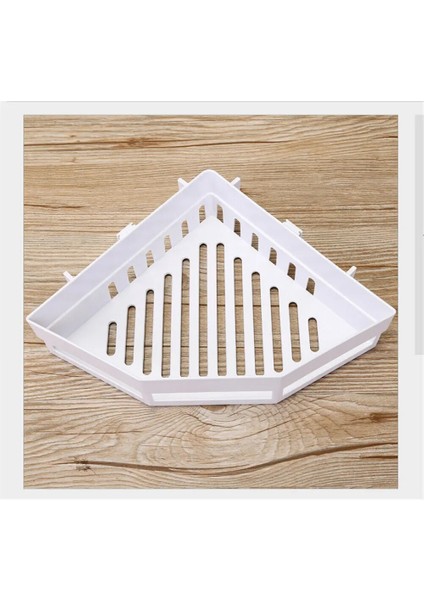 Beyaz Stil Emme Duvarı Üçgen Duş Kabini Rafı Banyo Köşesi Banyo Rafı Depolama Tutacağı Organizatör Rafları (Yurt Dışından)