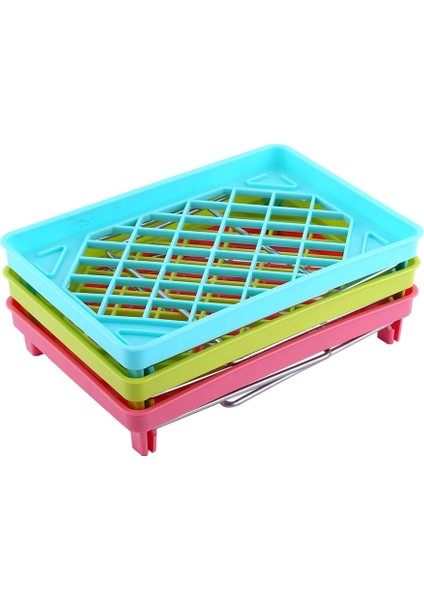 Rastgele Renk Stili Yeni Pratik Katlanabilir Istiflenebilir Depolama Raf Raf Organizatör Tutucu Mutfak Banyo Masası Katlanabilir Combo Raf (Yurt Dışından)