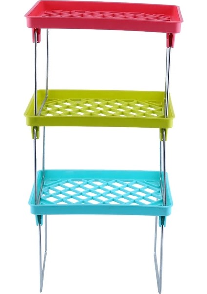 Rastgele Renk Stili Yeni Pratik Katlanabilir Istiflenebilir Depolama Raf Raf Organizatör Tutucu Mutfak Banyo Masası Katlanabilir Combo Raf (Yurt Dışından) modelleri