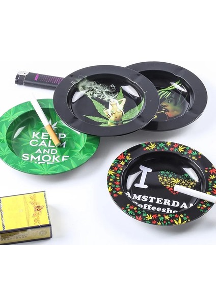 Mor Tarzı Metal Tütün Herb Sarma Tepsisi Sigara Kağıdı Sarma Tepsisi Plaka Puro Sigara Küllük Diskleri Duman Sigara Kül Tablaları (Yurt Dışından) modelleri