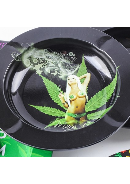 Mor Tarzı Metal Tütün Herb Sarma Tepsisi Sigara Kağıdı Sarma Tepsisi Plaka Puro Sigara Küllük Diskleri Duman Sigara Kül Tablaları (Yurt Dışından) fırsatları