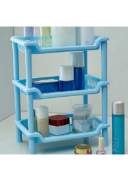 Pembe Sqaure Stili 50% Sıcak Satış 3-Katmanlı Plastik Kare Üçgen Mutfak ve Banyo Depolama Rafı Yıkama ve Mutfak Gereçleri Rafı (Yurt Dışından) indirimleri