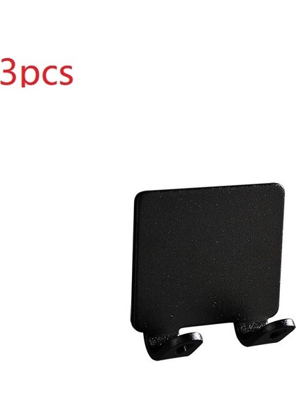 3 Adet Siyah Stil Adet Punch Ücretsiz Jilet Tutucu Depolama Kancası Duvar Erkekler Tıraş Makinesi Raf Banyo Jilet Rafı Duvar Banyo Aksesuarları (Yurt Dışından)