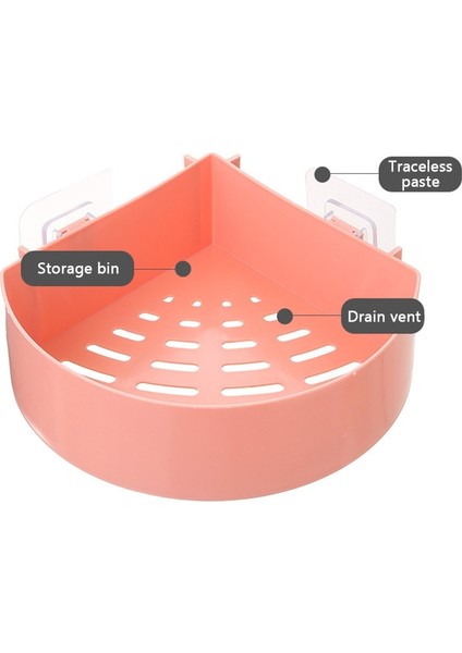 A-Stil 2 Stili Duvara Asılı Banyo Rafı Tuvalet Yapıştırıcı Şampuan Jel Depolama Sepeti Banyo Köşe Duş Rafı Başucu Çeşitli Eşyalar Saklama Kutusu (Yurt Dışından)