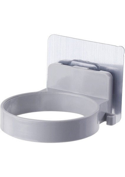 Açık Gri Tarzı Güçlü Saç Kurutma Makinesi Raf Blower Organizatör Banyo Yapıştırıcı Duvara Monte Çivi Ücretsiz Spiral Saç Kurutma Makinesi Için Stand Duvar Için Raflar (Yurt Dışından)