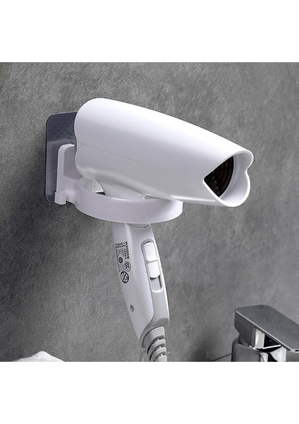 Gri Tarzı Duvara Monte Saç Kurutma Makinesi Tutacağı Yumruksuz Saç Kurutma Makinesi Depolama Rafı Evrensel Saç Kurutma Makinesi Tutacağı Raf Banyo Depolama Aksesuarları (Yurt Dışından) fırsatları