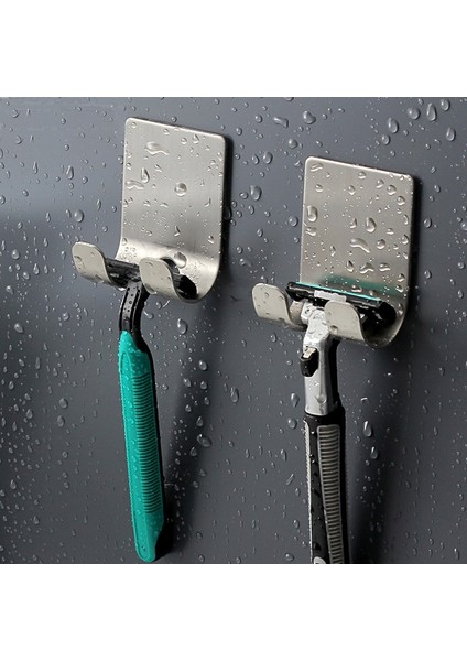 Paslanmaz Çelik 1 Adet Tarzı Paslanmaz Çelik Tıraş Jilet Tutucu Raf Erkek Tıraş Makinesi Raf Banyo Duş Için Standı Mutfak Depolama Kanca Yapıştırıcı Duvar Askı (Yurt Dışından)
