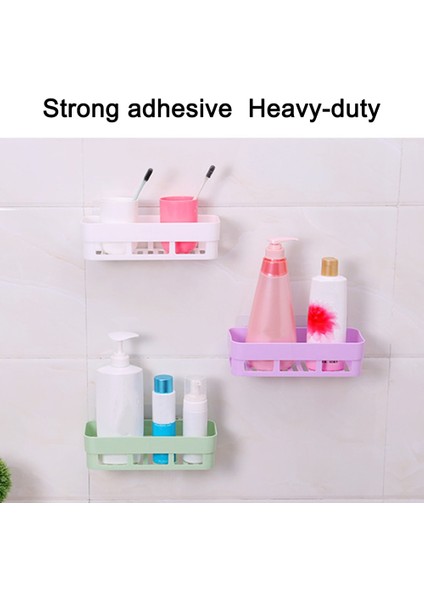 Açık Pembe Tarzı Çok Işlevli Raf Sünger Drenaj Raf Banyo Depolama Emme Tutucu Mutfak Organizatör Lavabo Mutfak Aksesuarları Banyo Sepetleri (Yurt Dışından)