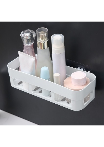 Haki Stili Banyo Raf Düzenleyici Tuvalet Yapıştırıcı Şampuan Jel Depolama Sepeti Dekorasyon Banyo Köşe Duş Rafı Aksesuarları (Yurt Dışından) fırsatları