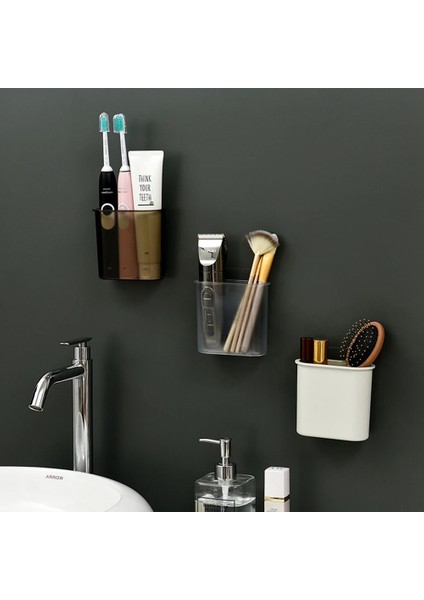 Şeffaf Siyah Stil Diş Fırçası Raf Tuvalet Banyo Emme Duvar Asılı Tarak Diş Macunu Saklama Kutusu Diş Fırçası Yapıştırıcı Tutucu Aksesuarları (Yurt Dışından) indirimleri