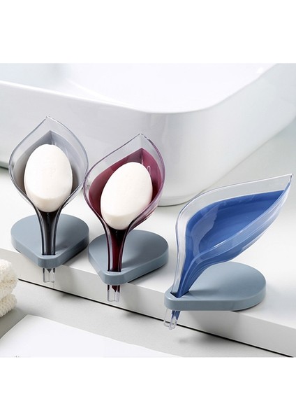 Şeffaf Stil Yaprak Şekli Sabunluk Mutfak Malzemeleri Banyo Aksesuarları Banyo Sabunluk Bulaşık Saklama Plakası Tepsi Banyo Sabunluk Kılıf (Yurt Dışından) modelleri