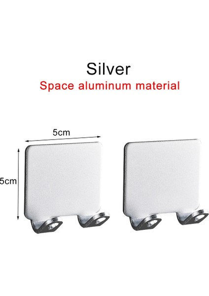 2 Adet Gümüş Tarzı Aving Jilet Tutucu Space Alumium Erkekler Tıraş Makinesi Depolama Kancası Duvar Rafı Jilet Rafı Banyo Mutfak Aksesuarları (Yurt Dışından)