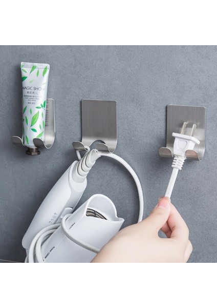 No.6 Tarzı Yumruksuz Jilet Rafı Erkek Jilet Depolama Kancası Duvara Monte Banyo Jilet Rafı Duvara Monte Mutfak Aksesuarları (Yurt Dışından) fırsatları