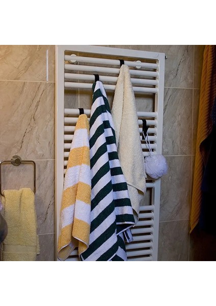 1 Adet Tarzı Pcs Havlu Paspas Askıları Isıtmalı Havlu Radyatör Rayları Banyo Havlu Askı Tutacağı Banyo Depolama Rafı Kanca Askı (Yurt Dışından)
