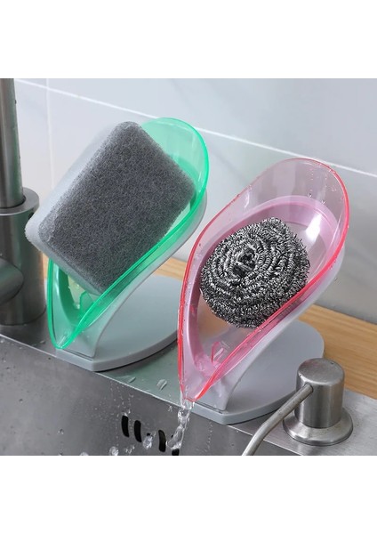1 Adet Koyu Et Stili 1 Adet Sabun Kutusu Yaratıcı Yaprak Şekli Sabun Tahliye Tutucu Plastik Çanak Depolama Plaka Tepsi Banyo Duş Sabunu Saklama Kutusu Alet Yeni (Yurt Dışından)