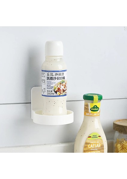 Banyo Şişeleri Asılı Tutucu Kendinden Yapışkanlı Dispenser Şişeler Tutma Raf Halkaları Küpe Saklama Bardakları Teneke Kutular Saklama Kutusu (Yurt Dışından) fiyatları