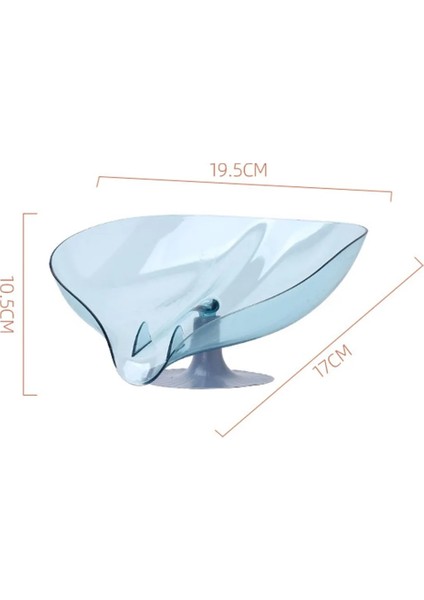 Mavi E Stili 2 Adet Yaprak Şekli Sabun Kutusu Ev Banyo Drenaj Sabunluk Tuvalet Çamaşır Sabunu Kutusu Banyo Duş Sünger Depolama Plakası Tepsisi (Yurt Dışından)