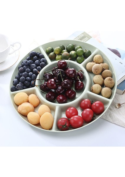Bej Tarzı 6 Bölmeli Gıda Saklama Tepsisi Kurutulmuş Meyve Aperatif Tabağı Meze Servis Tabağı Parti Şekeri Pasta Kuruyemiş Dmple (Yurt Dışından) modelleri