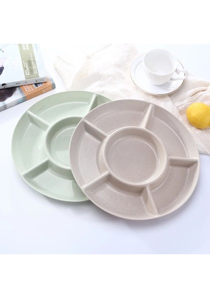 Bej Tarzı 6 Bölmeli Gıda Saklama Tepsisi Kurutulmuş Meyve Aperatif Tabağı Meze Servis Tabağı Parti Şekeri Pasta Kuruyemiş Dmple (Yurt Dışından) indirimleri