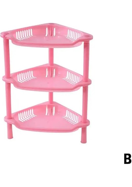 Pembe 2 Tarzı 3 Katmanlar Mutfak Organizatör Depolama Rafı Yüksek Li Plastik Montajlı Çeşitli Eşyalar Depolama Tutucu Banyo Rafı Ev Organizasyonu (Yurt Dışından)