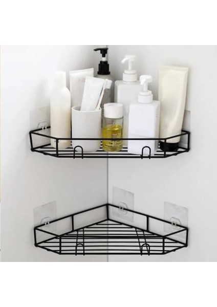 B Tarzı 36X26.7X6CM Banyo Rafı Duş Duvara Montaj Şampuan Depolama Tutucu Vantuzlu Hiçbir Sondaj Demiri Mutfak Depolama Banyo Aksesuarları (Yurt Dışından) modelleri