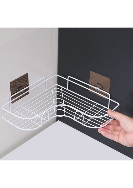 B Tarzı 36X26.7X6CM Banyo Rafı Duş Duvara Montaj Şampuan Depolama Tutucu Vantuzlu Hiçbir Sondaj Demiri Mutfak Depolama Banyo Aksesuarları (Yurt Dışından) fırsatları