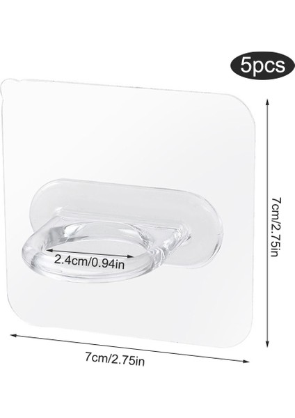 7cm-5pcs Tarzı 5 Adet Duvar Kancaları Çok Fonksiyonlu Kanca Raf Destek Tutucu Kabine Raf Yapışkanlı Kanca Mutfak Organizatör Banyo Asılı Raf (Yurt Dışından)