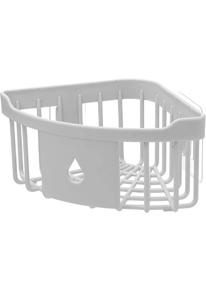 Pembe Tarzı Banyo Rafı Plastik Köşe Depolama Rafı Yapışkanlı Mutfak Düzenleyici Raf Lavabo Sünger Fırça Tuvalet Tutacağı (Yurt Dışından) modelleri