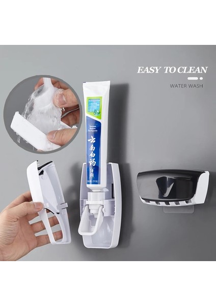 Mavi Stil Otomatik Diş Macunu Dispenseri Plastik Tembel 5 Diş Fırçası Tutucu Sıkacağı Banyo Rafları Banyo Aksesuarları (Yurt Dışından) indirimleri