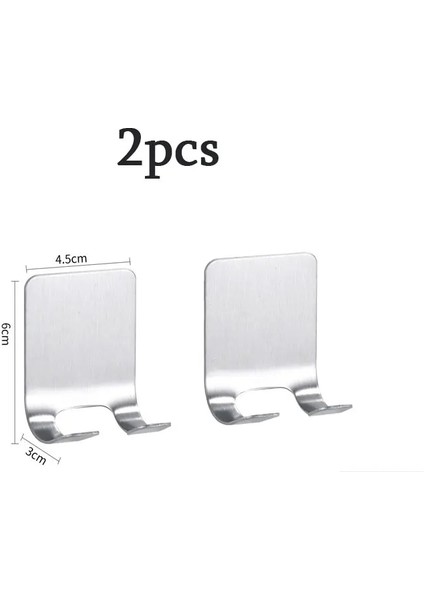 2 Adet Gümüş Tarzı Unch Ücretsiz Tıraş Bıçağı Tutucu Erkekler Tıraş Makinesi Depolama Kancası Duvar Rafı Banyo Jilet Rafı Duvar Mutfak Aksesuarları (Yurt Dışından)