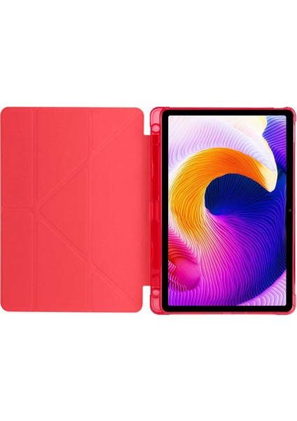 Xiaomi Redmi Pad Se Uyumlu Kılıf 3 Farklı Stand Kalemlikli Tri Folding Tablet Kılıfı