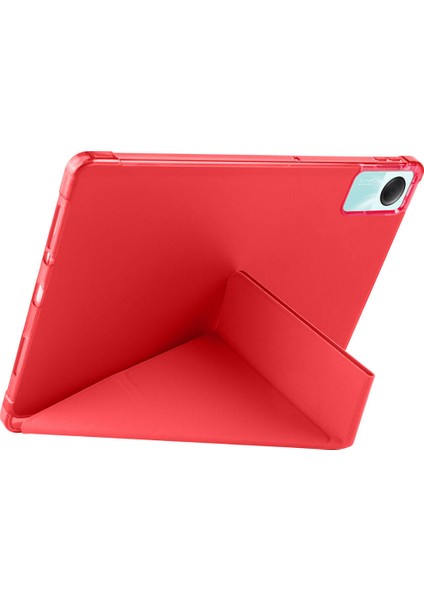 Xiaomi Redmi Pad Se Uyumlu Kılıf 3 Farklı Stand Kalemlikli Tri Folding Tablet Kılıfı