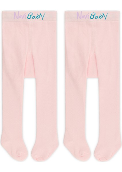 2'li Bebek Pamuklu Külotlu Çorap, Çocuk Yenidoğan Pamuk Kız Erkek Okul Çorabı, Beyaz Ekru Pembe