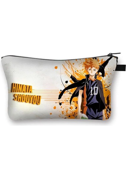 SHZBHKAIYUUCW06 Stili Voleybol Anime Haikyuu!! Kozmetik Çantası Oya Oya Oya Haikyuu Kadın Makyaj Çantası Shoyo Hinata Fly Yüksek Kız Makyaj Organizatör Çantaları (Yurt Dışından)