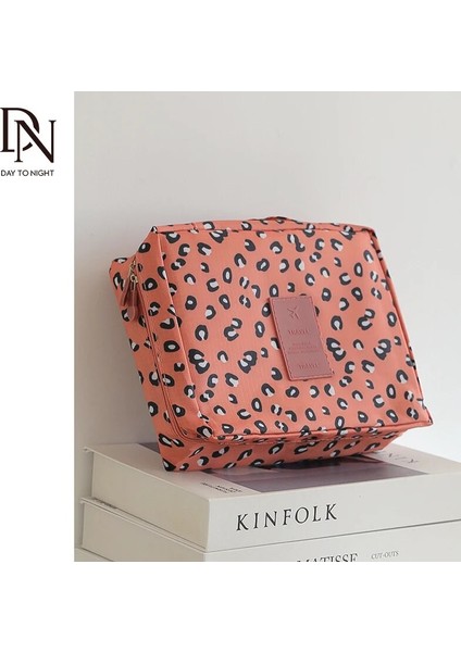 Kara Limon Stili 22X8X8CM Dn Mini Taşınabilir Kozmetik Makyaj Çantası Yıkama Organizatör Saklama Torbaları Kadın Seyahat Çift Katmanlı Güzellik Tuvalet Kılıfı Kiti Banyo Kılıfı (Yurt Dışından) indirimleri